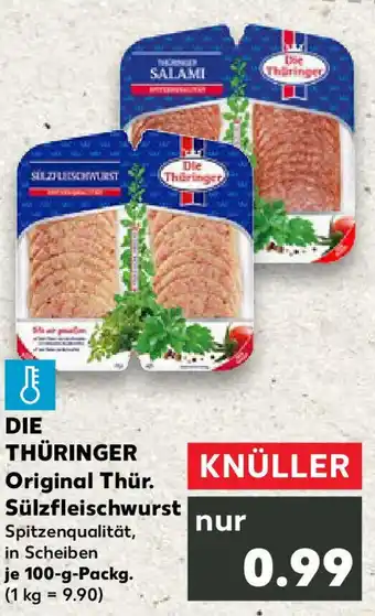 Kaufland DIE THÜRINGER Original Thür. Sülzfleischwurst Angebot