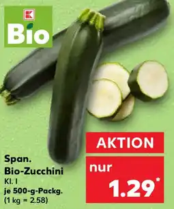 Kaufland Bío Span. Bio-Zucchini Angebot