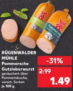 Kaufland RÜGENWALDER MÜHLE Pommersche Gutsleberwurst Angebot