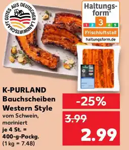 Kaufland K-PURLAND Bauchscheiben Western Style Angebot