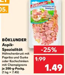 Kaufland BÖKLUNDER Aspik- Spezialität Angebot