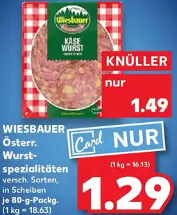 Kaufland WIESBAUER Österr. Wurst- spezialitäten Angebot