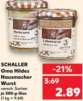 Kaufland SCHALLER Oma Hildes Hausmacher Wurst Angebot