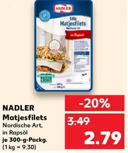 Kaufland NADLER Matjesfilets Angebot