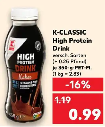 Kaufland K-CLASSIC High Protein Drink Angebot