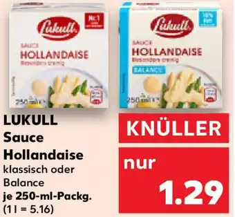 Kaufland LUKULL Sauce Hollandaise Angebot