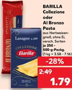 Kaufland BARILLA Collezione oder Al Bronzo Pasta Angebot