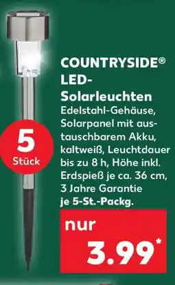 Kaufland COUNTRYSIDE LED- Solarleuchten Angebot