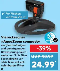 Kaufland GARDENA Viereckregner AquaZoom compact Angebot