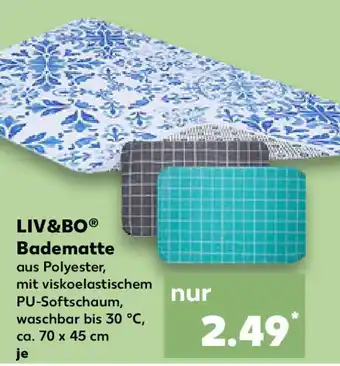 Kaufland LIV&BO Badematte Angebot