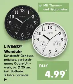 Kaufland LIV&BO Wanduhr Angebot