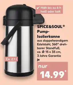 Kaufland SPICE&SOUL Pump- Isolierkanne Angebot
