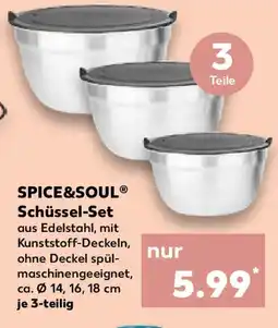 Kaufland SPICE&SOUL Schüssel-Set Angebot