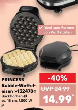 Kaufland PRINCESS Bubble-Waffel- eisen 132470 Angebot