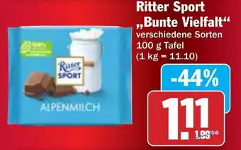 Hit Ritter Sport ,,Bunte Vielfalt Angebot