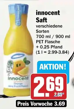 Hit innocent Saft Angebot