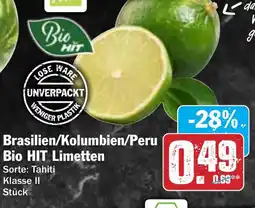 Hit Brasilien/Kolumbien/Peru Bio HIT Limetten Angebot