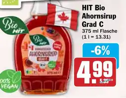 Hit HIT Bio Ahornsirup Grad C Angebot