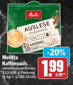 Hit Melitta Kaffeepads Angebot