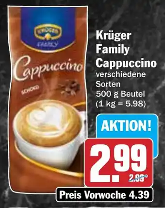 Hit Krüger Family Cappuccino Angebot