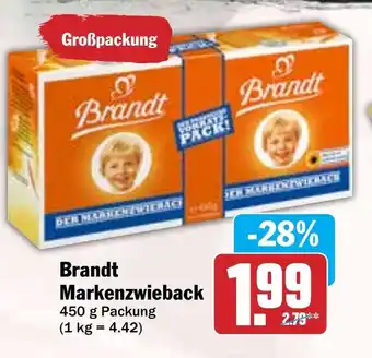 HIT Brandt Markenzwieback Angebot