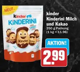 Hit Kinder Kinderini Milch und Kakao Angebot