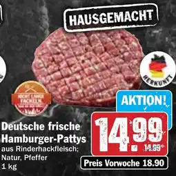 Hit Deutsche frische Hamburger-Pattys Angebot