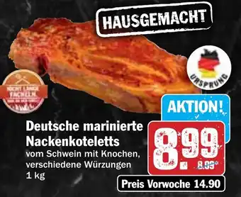Hit Deutsche marinierte Nackenkoteletts Angebot