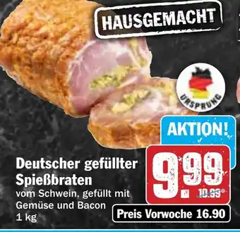 Hit Deutscher gefüllter Spießbraten Angebot