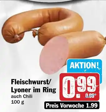 Hit Fleischwurst/ Lyoner im Ring Angebot