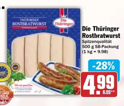 Hit Die Thüringer Rostbratwurst Angebot