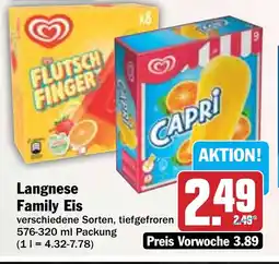 Hit Langnese Family Eis Angebot