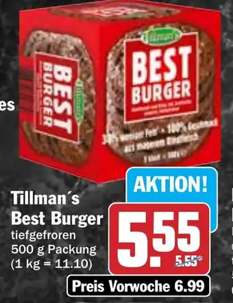 Hit Tillman's Best Burger Angebot