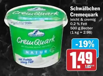 Hit Schwälbchen Cremequark Angebot