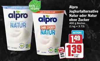 Hit Alpro Joghurtalternative Natur oder Natur ohne Zucker Angebot