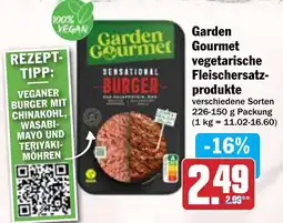 Hit Garden Gourmet vegetarische Fleischersatz- produkte Angebot
