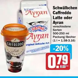 Hit Schwälbchen Caffreddo Latte oder Ayran Angebot