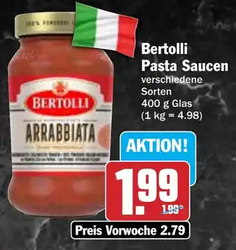 Hit Bertolli Pasta Saucen Angebot