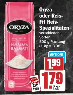 Hit Oryza oder Reis- Fit Reis- Spezialitäten Angebot