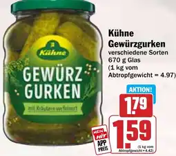 Hit Kühne Gewürzgurken Angebot