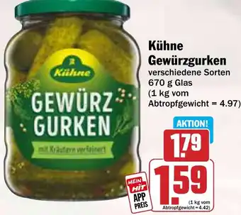 Hit Kühne Gewürzgurken Angebot