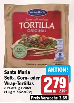 Hit Santa Maria Soft-, Corn- oder Wrap-Tortillas Angebot