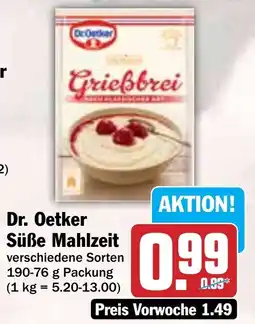 Hit Dr. Oetker Süße Mahlzeit Angebot