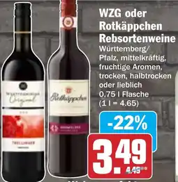 Hit WZG oder Rotkäppchen Rebsortenweine Angebot