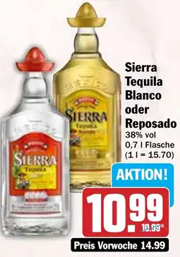 Hit Sierra Tequila Blanco oder Reposado Angebot
