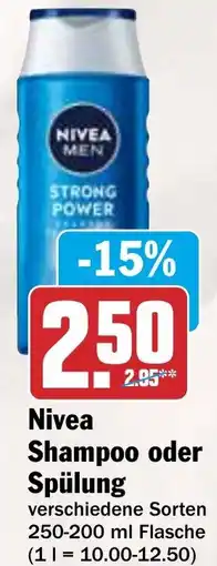Hit Nivea Shampoo oder Spülung Angebot