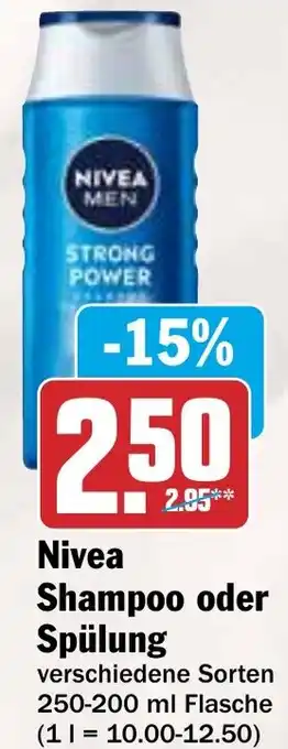 Hit Nivea Shampoo oder Spülung Angebot