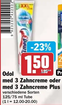 Hit Odol med 3 Zahncreme oder med 3 Zahncreme Plus Angebot