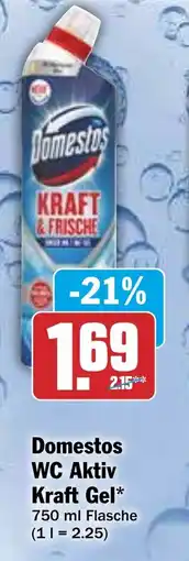 Hit Domestos WC Aktiv Kraft Gel Angebot