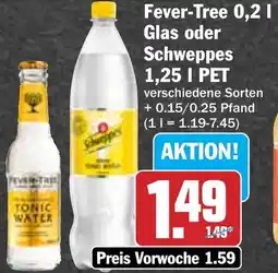 Hit Fever-Tree Glas oder Schweppes Angebot